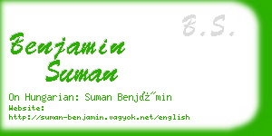 benjamin suman business card